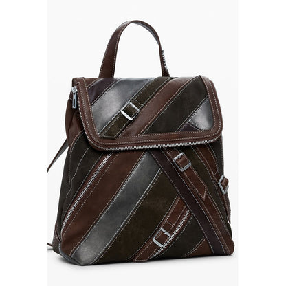 Desigual Brown Polyethylene Backpack
