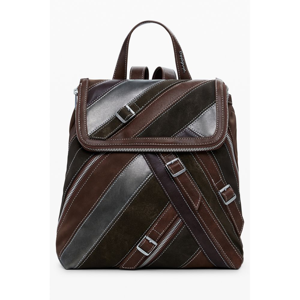 Desigual Brown Polyethylene Backpack