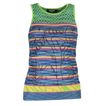 Desigual Green Cotton Tank Top