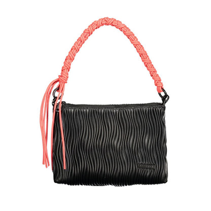 Desigual Nero Poliuretano Women Handbag