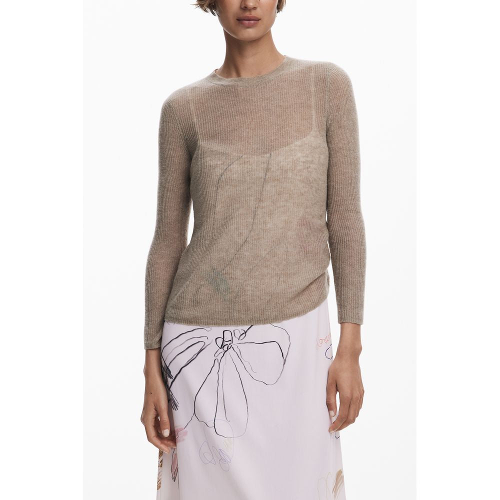 Desigual White Polyester Dress