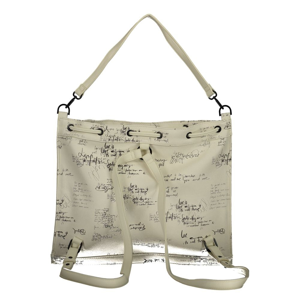 Desigual White Polyethylene Backpack