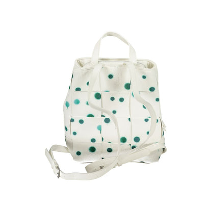 Desigual DE-28941 white polyurethane backpack for women