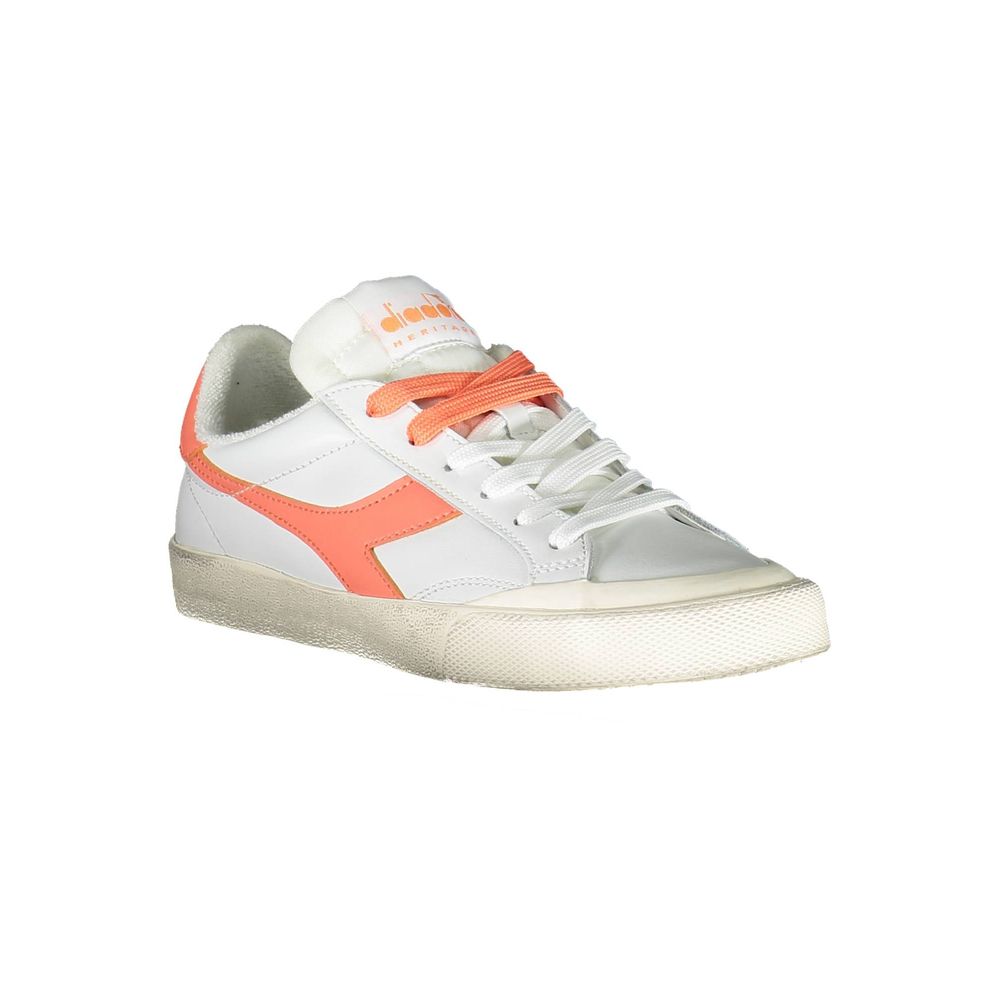 Diadora White Leather Women Sneakers