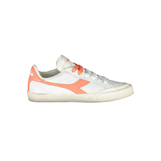 Diadora White Leather Women Sneakers