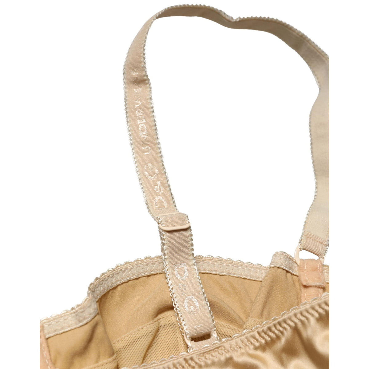 Dolce & Gabbana Beige Semi-Pad Underwire Balconette Bra Underwear