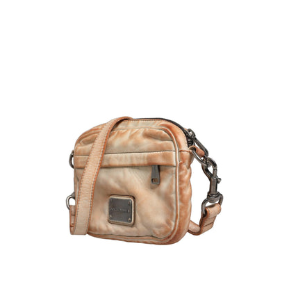 Dolce & Gabbana Beige Vintage Leather Logo Plaque Shoulder Borse Men Bag