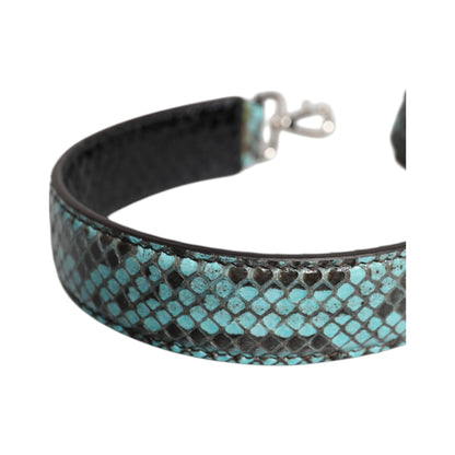 Dolce & Gabbana WMB437 black and blue python leather bag strap
