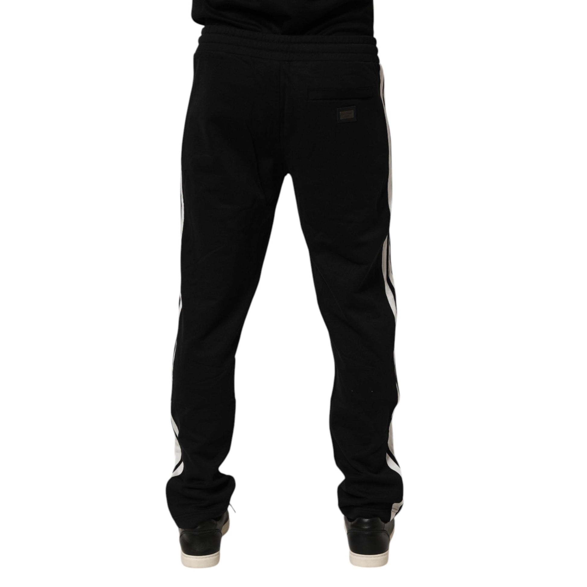 Dolce & Gabbana Black Cotton Jogger Sweatpants Trouser Pants