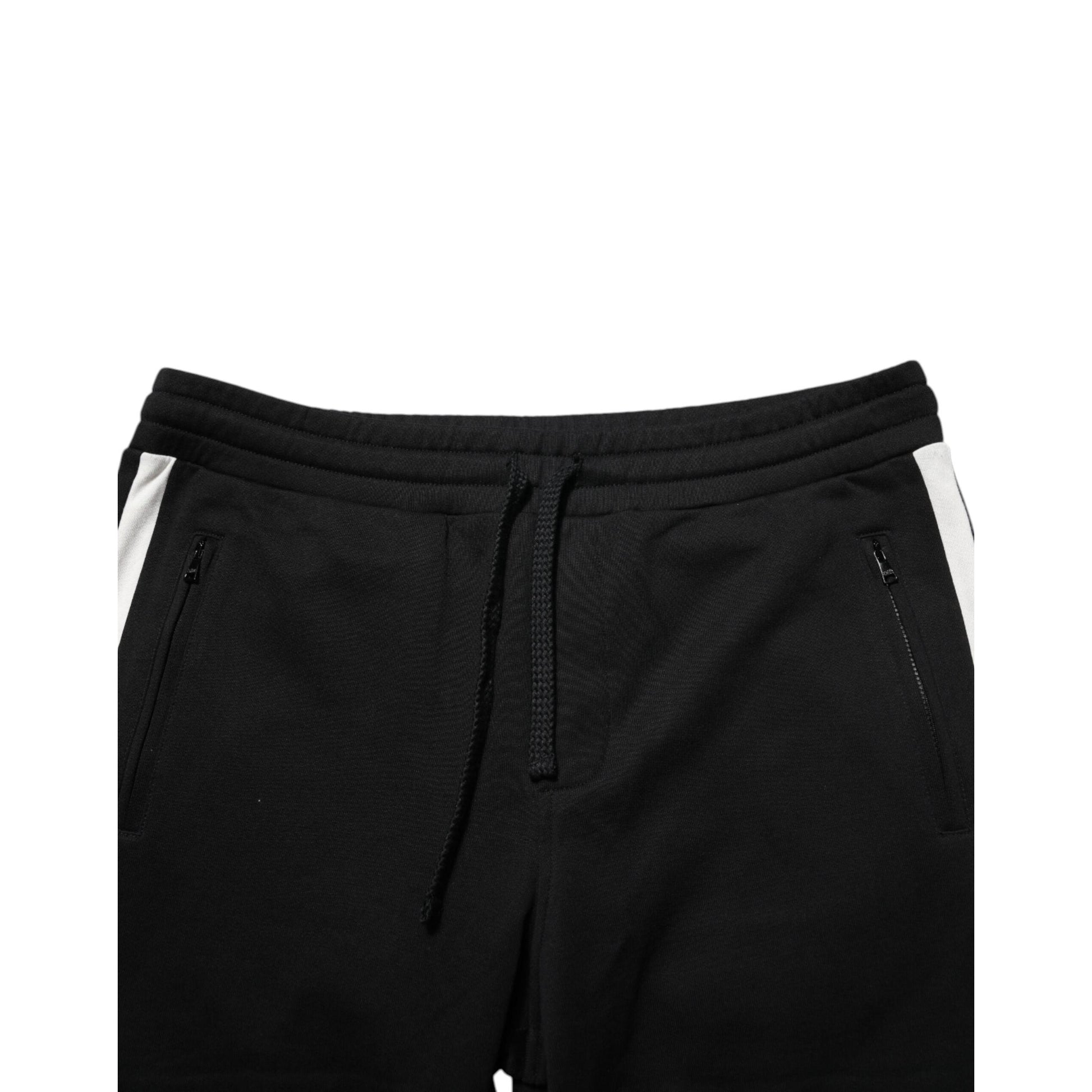 Dolce & Gabbana Black Cotton Jogger Sweatpants Trouser Pants