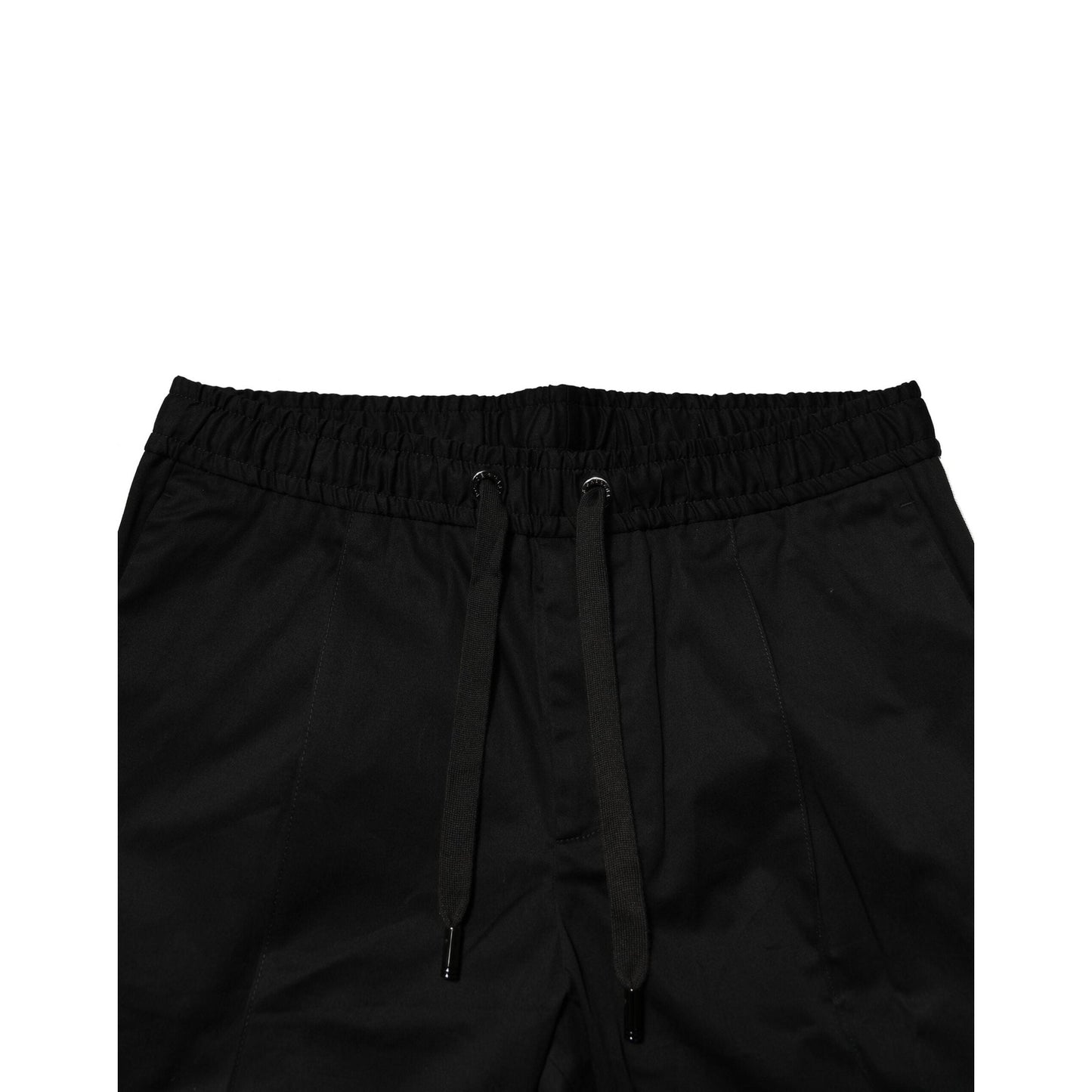 Dolce & Gabbana Black Cotton Mid Waist Jogger Pants
