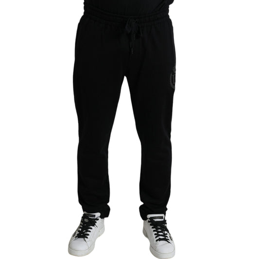 Dolce & Gabbana Black DG Logo Skinny Jogger Sweatpants Pants