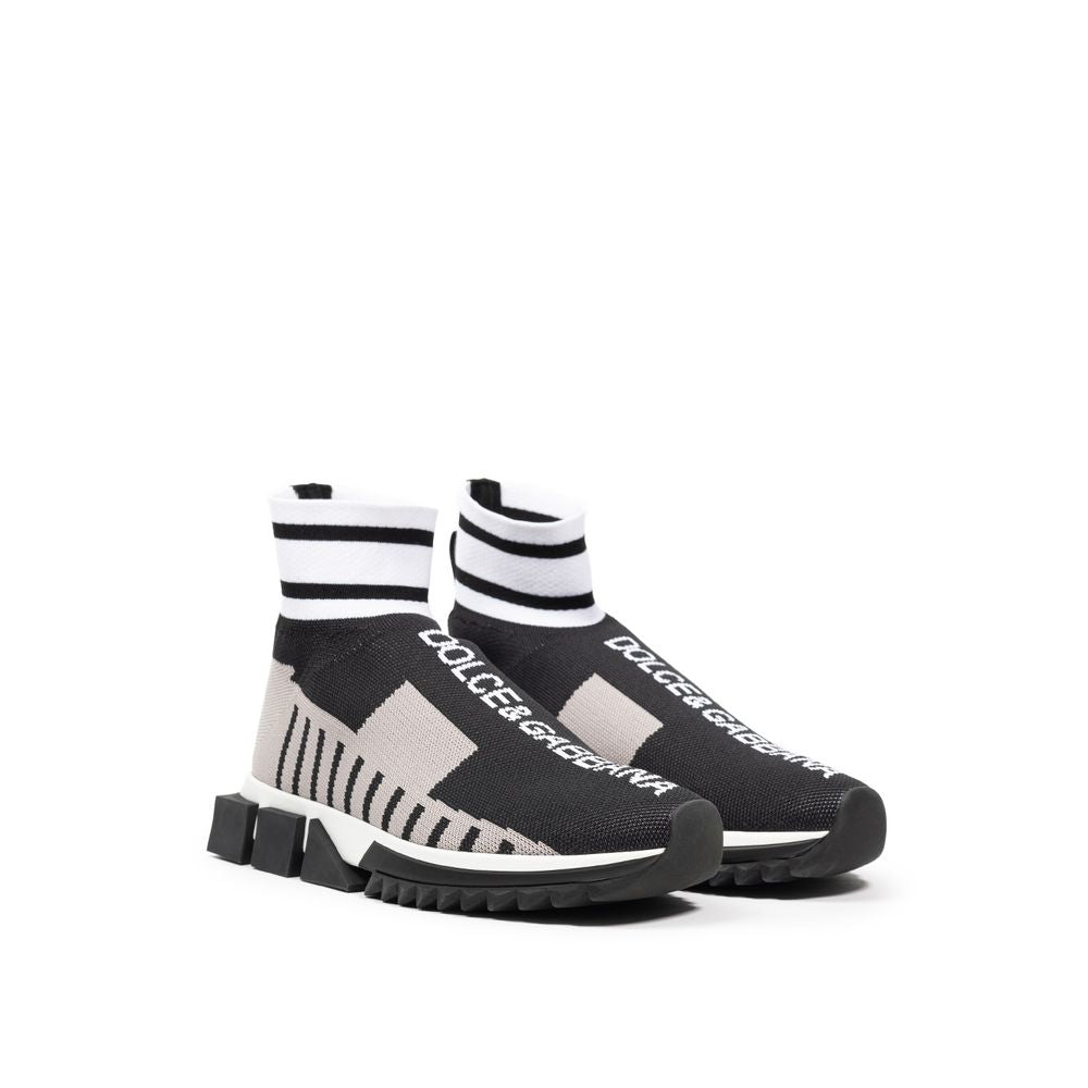 Dolce & Gabbana Black Fabric Sneakers