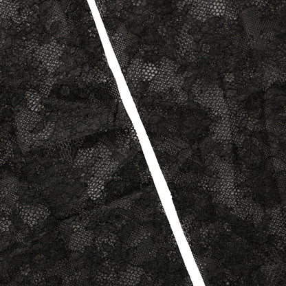 Dolce & Gabbana Black Floral Lace Nylon Stretch Knee High Socks