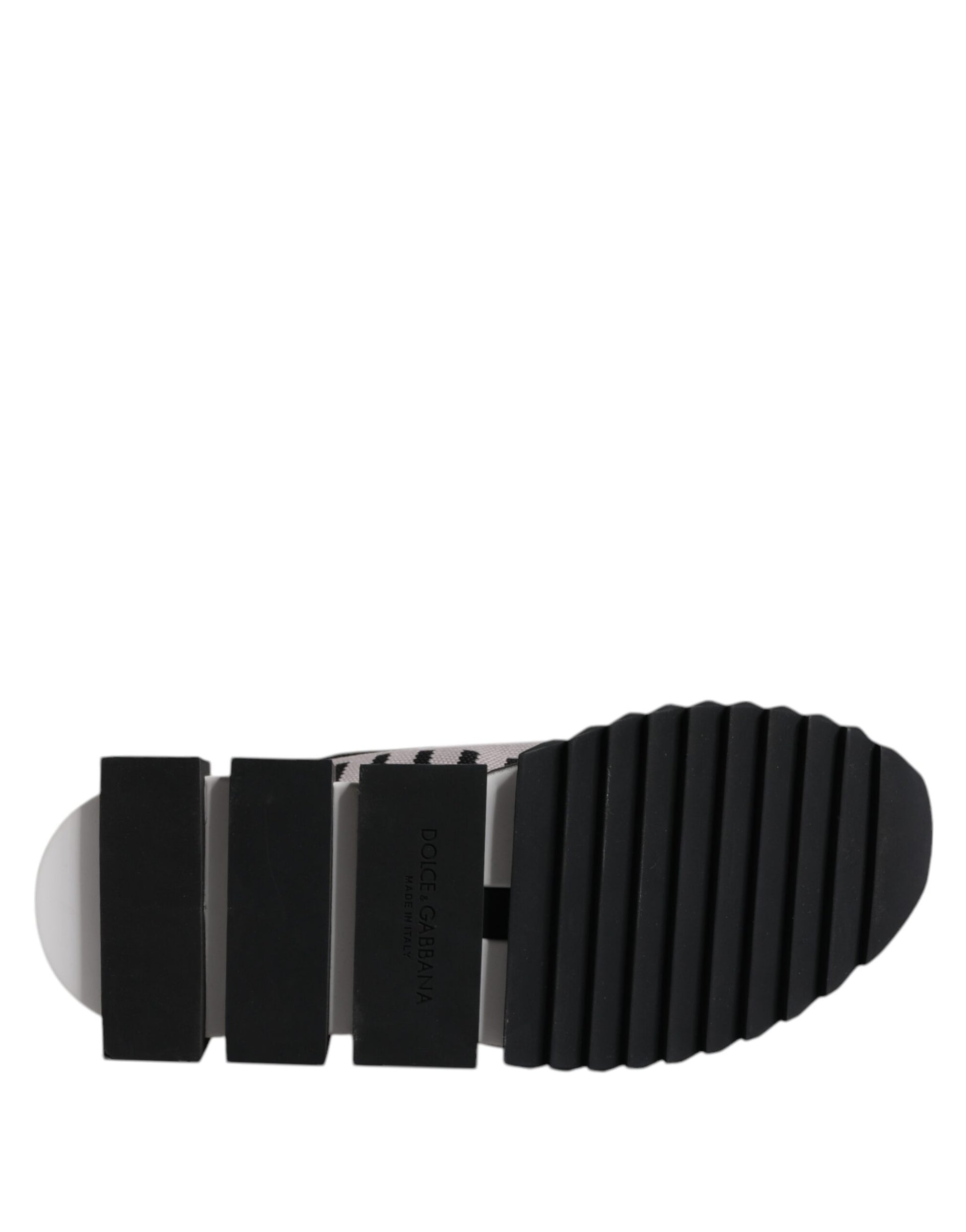 Dolce & Gabbana Black Gray Sorrento Socks Women Sneakers Shoes