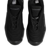 Dolce & Gabbana Black Lace Up Wave Low Top Men Sneakers Shoes