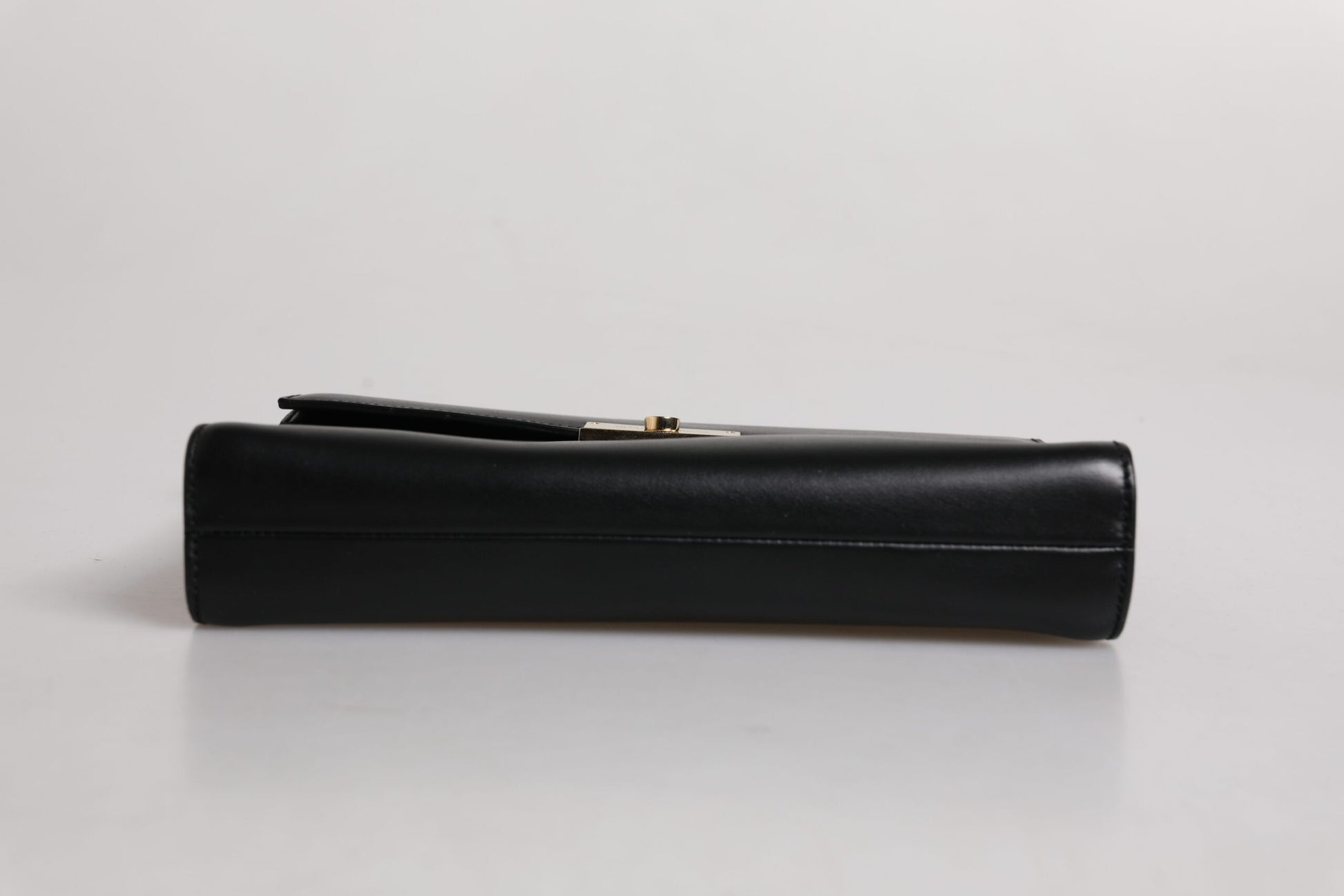 Dolce & Gabbana Black Leather Logo Plaque Document Briefcase Bag