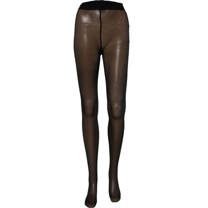 Dolce & Gabbana Black Nylon Tights Stocking Pantyhose Socks