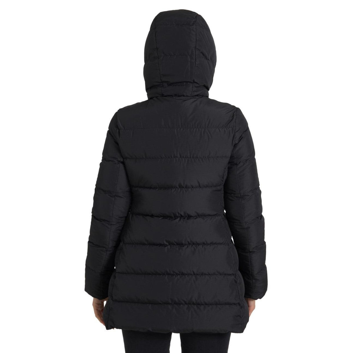 Dolce & Gabbana Black Polyester Hooded Reversible Jacket