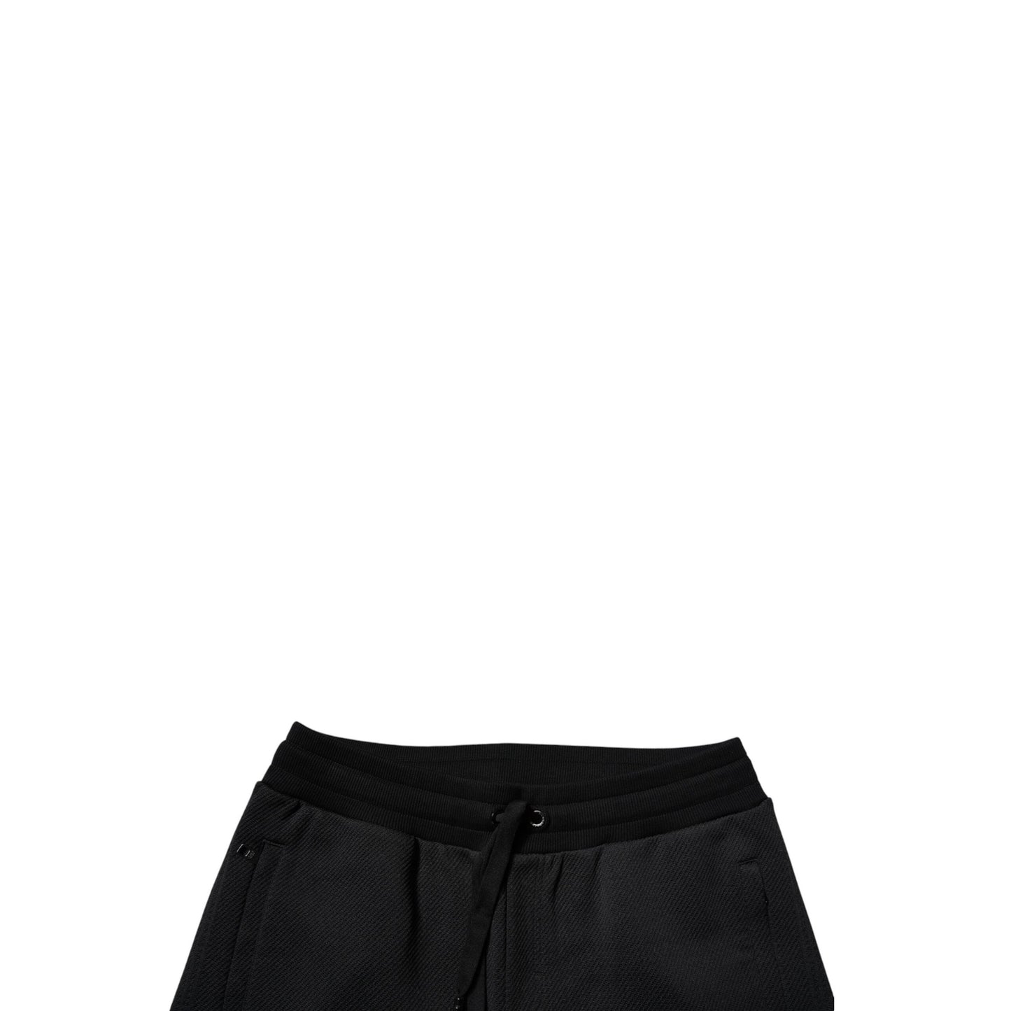 Dolce & Gabbana Black Polyester Men Jogger Sweatpants Pants