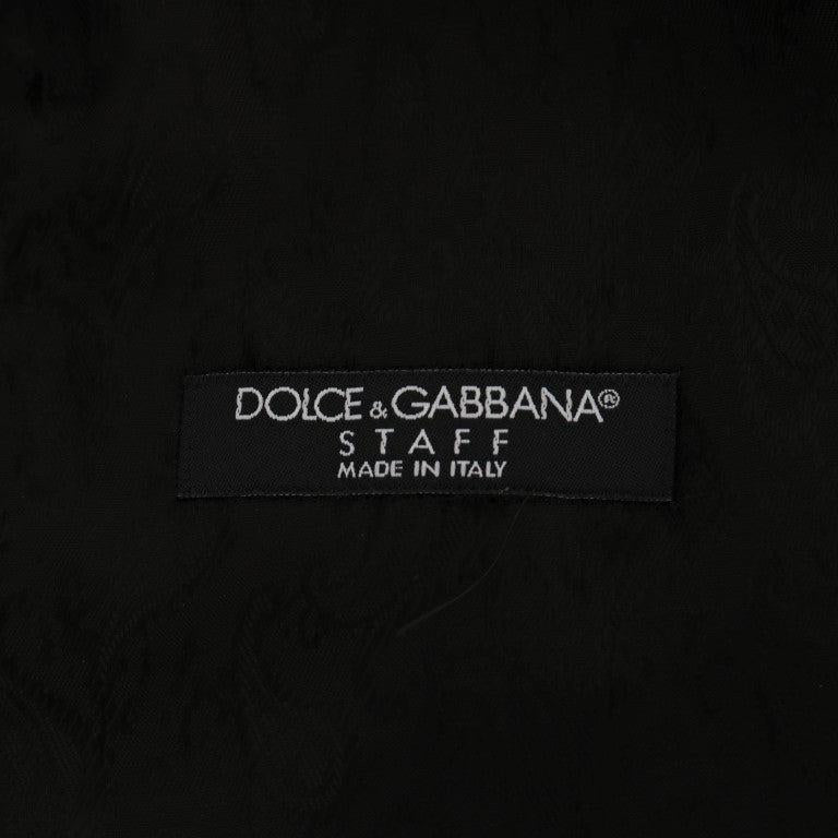 Dolce & Gabbana Black STAFF Cotton Vest