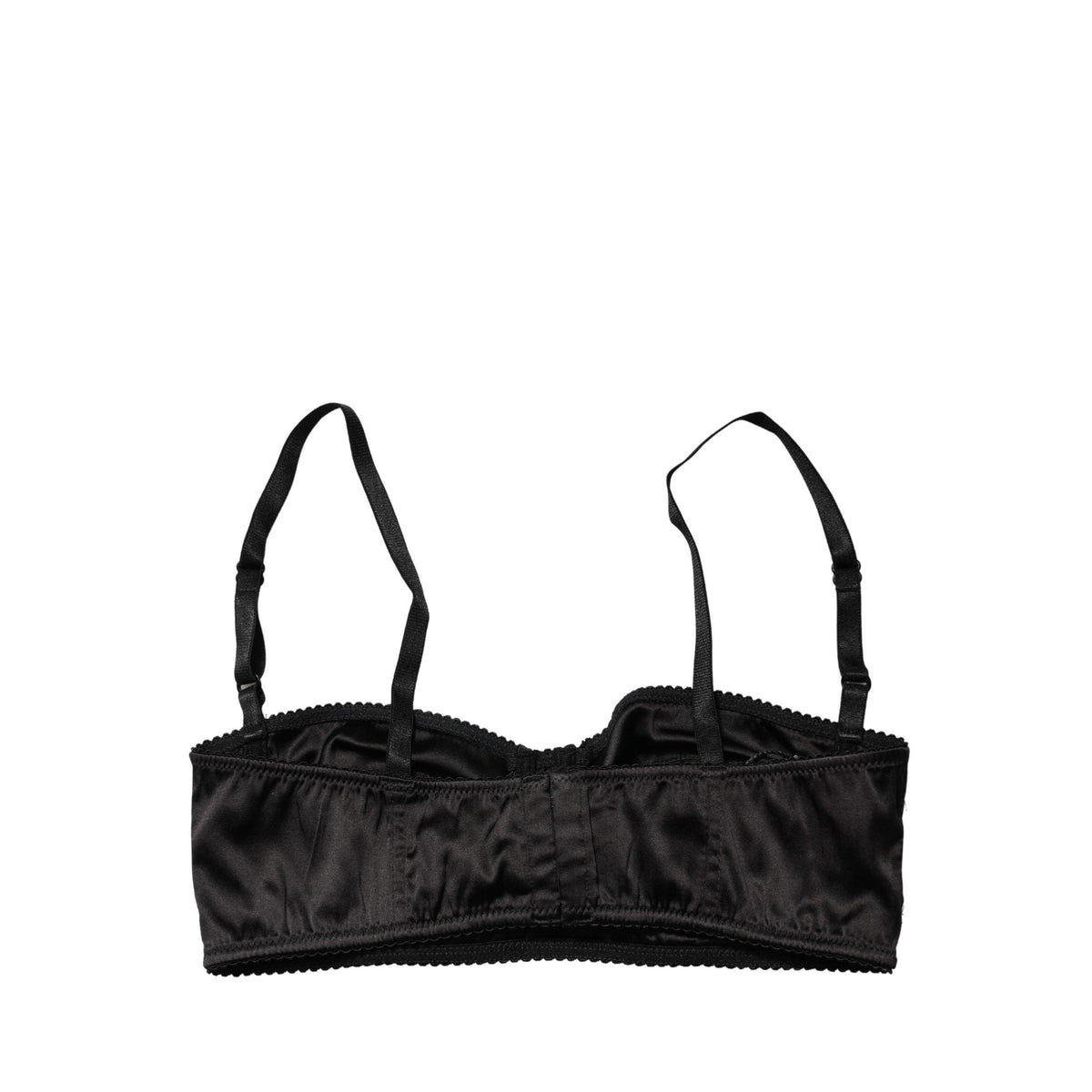 Dolce & Gabbana Black Semi-Pad Underwire Balconette Bra Underwear