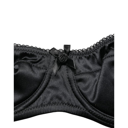 Dolce & Gabbana Black Semi-Pad Underwire Balconette Bra Underwear