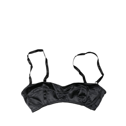Dolce & Gabbana Black Semi-Pad Underwire Balconette Bra Underwear