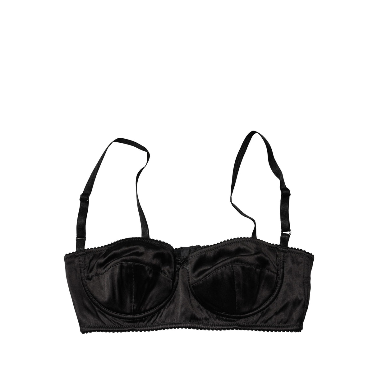 Dolce & Gabbana Black Semi-Pad Underwire Balconette Bra Underwear