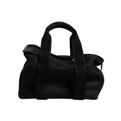 Dolce & Gabbana Black Shoulder Strap Pet Carry Logo Plaque Bag