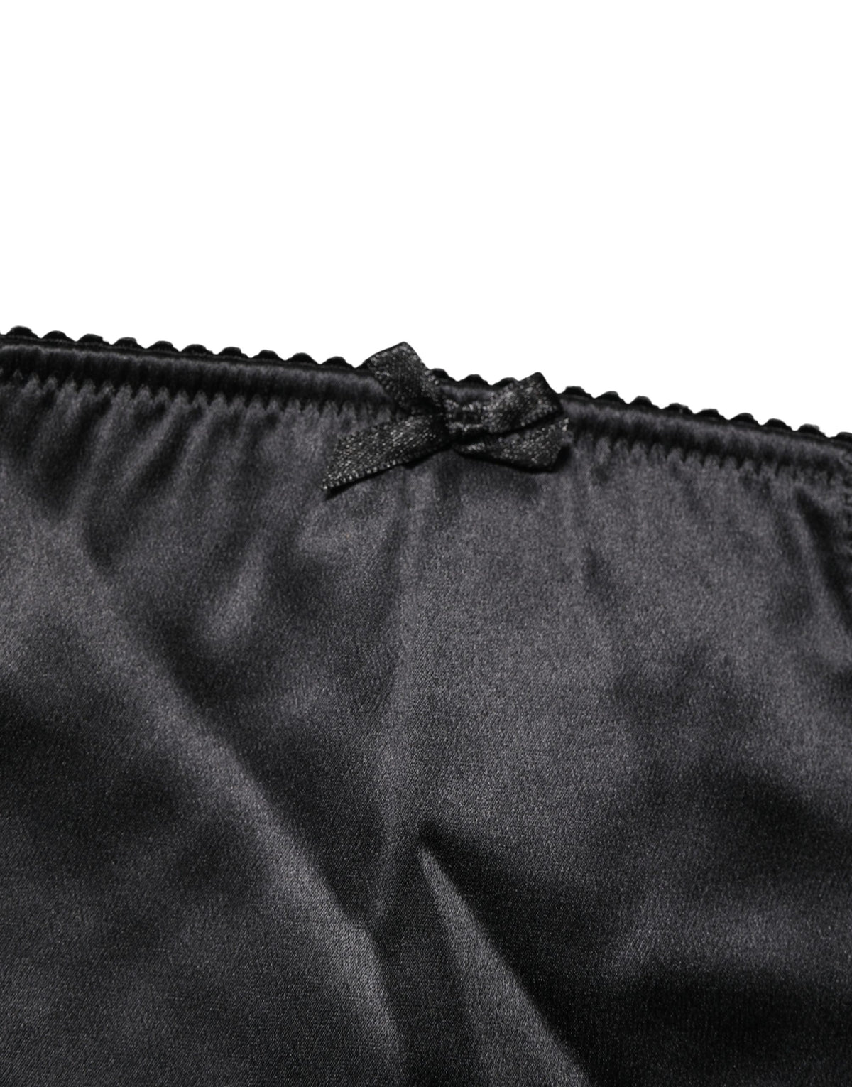 Dolce & Gabbana Black Silk Blend High Waist Girdle Panty Underwear