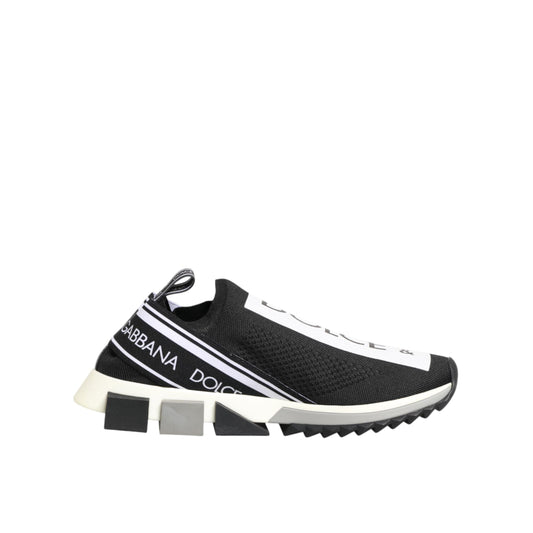 Dolce & Gabbana Black Slip On Sorrento Men Sneakers Shoes