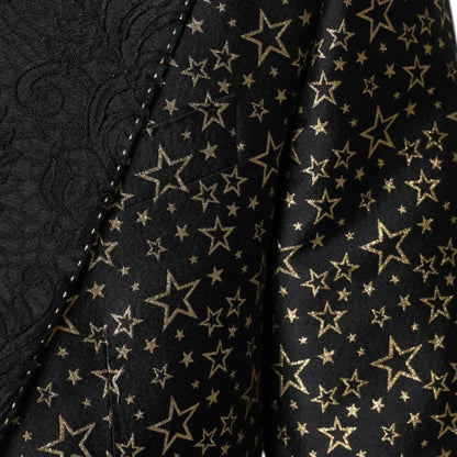 Dolce & Gabbana Black Stars Jacquard SICILIA 2 Piece Suit