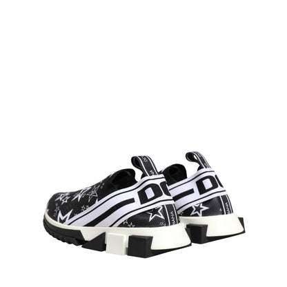 Dolce & Gabbana Black Stars Logo SORRENTO Sneakers Shoes