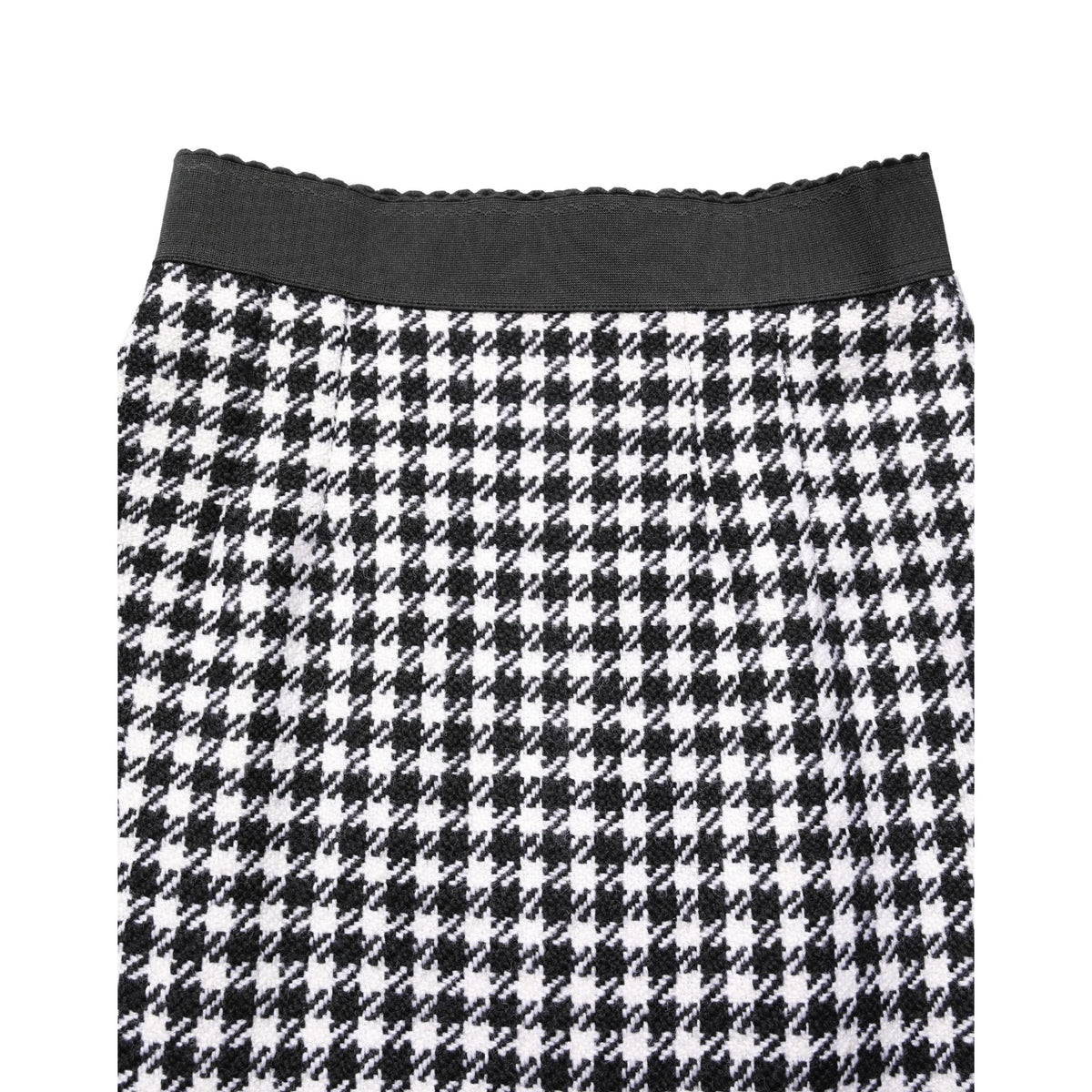 Dolce & Gabbana Black White Houndstooth HighWaist Mini Skirt