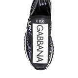 Dolce & Gabbana Black White Sorrento Low Top Sneakers Shoes-Modeoutlet