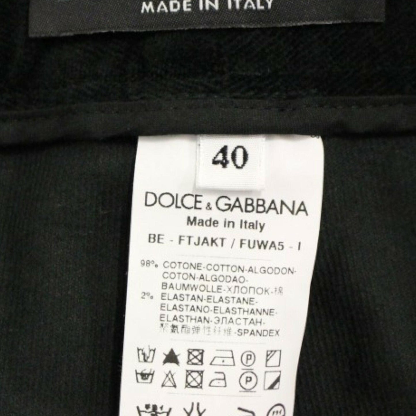 Dolce & Gabbana Black cotton shorts pants