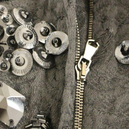 Dolce & Gabbana Black floral crystal embedded dress