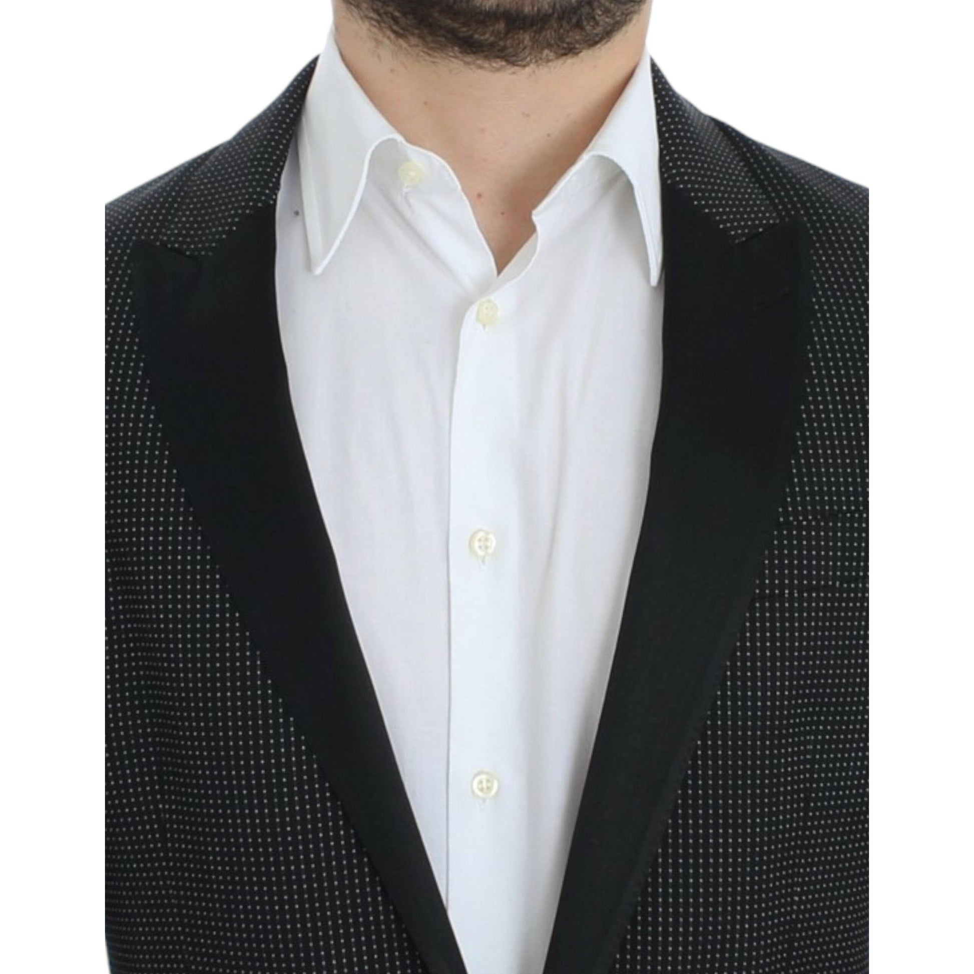 Dolce & Gabbana Black wool slim MARTINI blazer