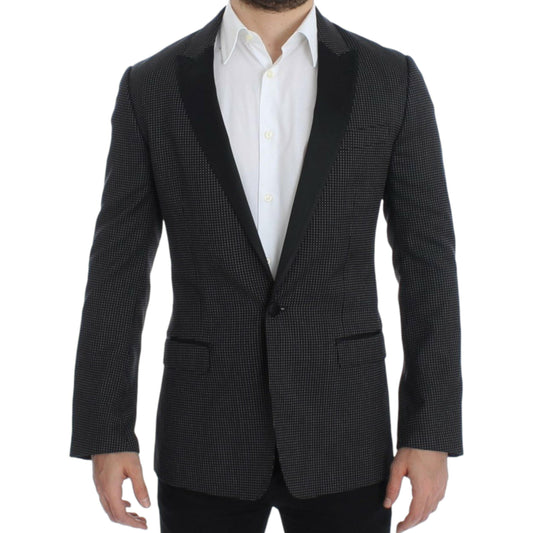 Dolce & Gabbana Black wool slim MARTINI blazer