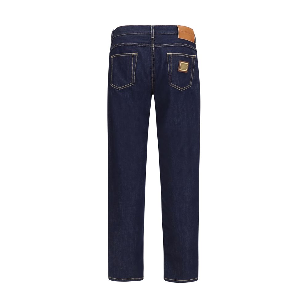 Dolce & Gabbana Blue Cotton Jeans Denim