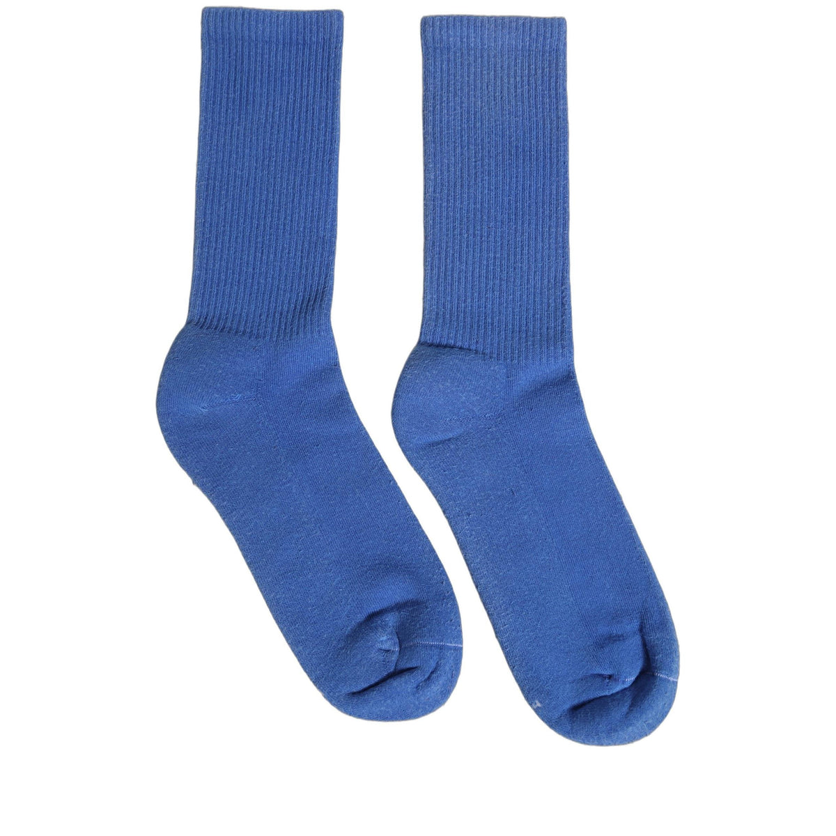 Dolce & Gabbana Blue Cotton Ribbed Mid Calf Women Accessory Socks