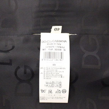 Dolce & Gabbana Blue Cotton Stretch Dress Vest Blazer