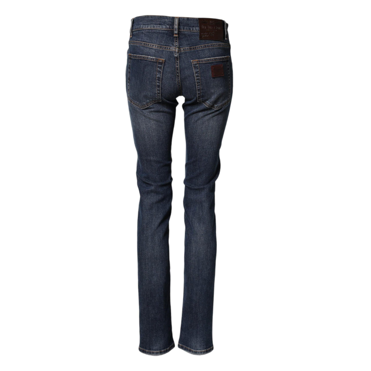 Dolce & Gabbana Blue Cotton Stretch Skinny Men Denim Jeans