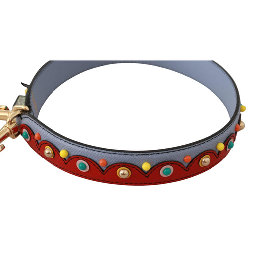 Dolce & Gabbana Blue Handbag Accessory Leather Shoulder Strap