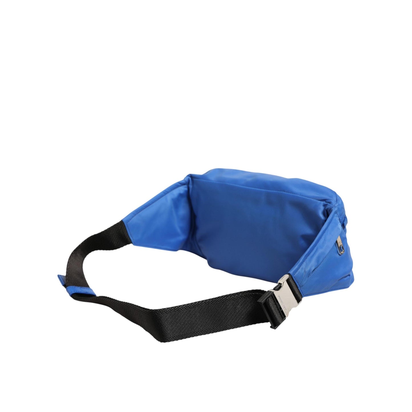 Dolce & Gabbana Blue Logo Plaque Nylon Waist Fanny Pack Men's Borse Bag