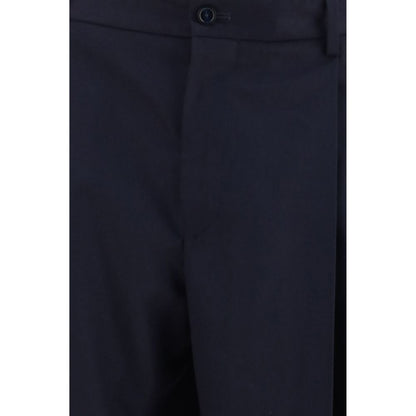Dolce & Gabbana Blue Wool Oves Aries Dress Pants
