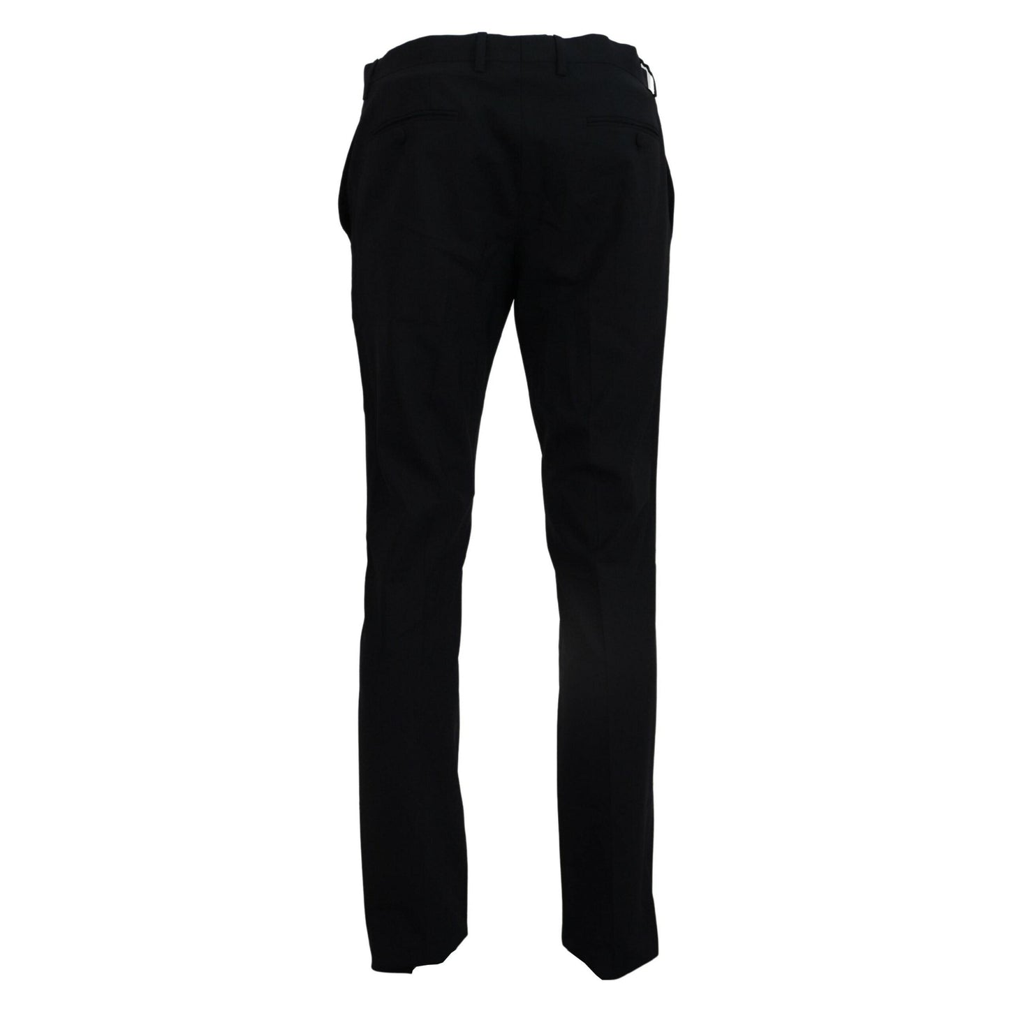 Dolce & Gabbana Blue Wool Stretch Dress Formal Slim Fit Pant