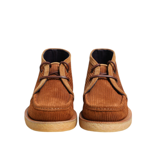 Dolce & Gabbana Brown Suede Nubuck Leather Desert Ankle Boots Shoes