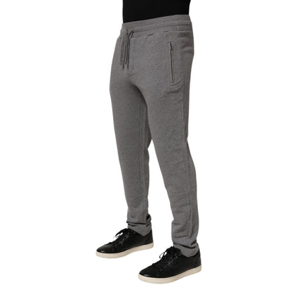 Dolce & Gabbana Cotton Jogger Sweatpants Trouser Gray